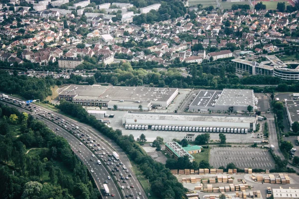 Frankrijk Juni 2018 Luchtfoto Van Gebouwen Buurt Van Parijs Frankrijk — Stockfoto