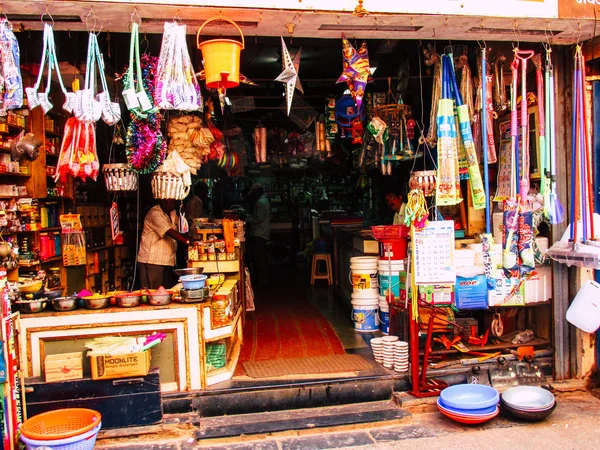 Ratnagiri Maharashtra India December 2017 View Supplies Sold Shop Main — Stock Photo, Image