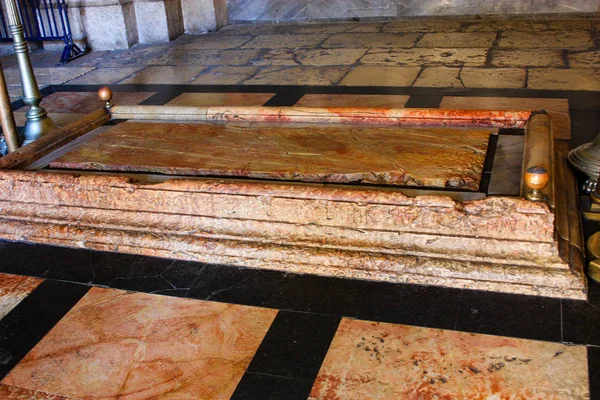 Jerusalém Israel Janeiro 2018 Vista Túmulo Cristo Igreja Santo Sepulcro — Fotografia de Stock