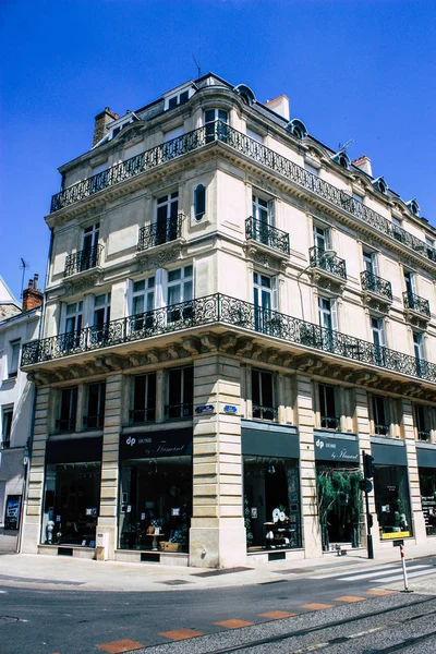 Reims Francia Julio 2018 Vista Gente Desconocida Caminando Por Calle — Foto de Stock