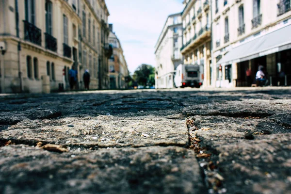 Reims Frankreich Juli 2018 Blick Auf Unbekannte Menschen Die Nachmittag — Stockfoto