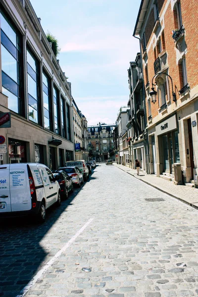 Reims France Juillet 2018 Vue Inconnus Marchant Dans Rue Reims — Photo