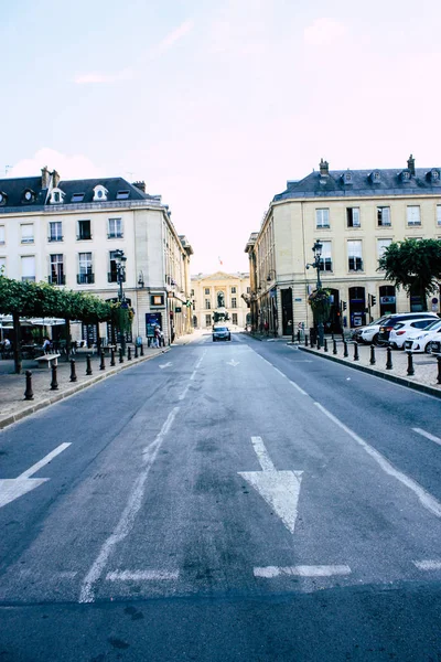 Reims Frankrijk Juli 2018 Weergave Van Onbekende Mensen Lopen Straat — Stockfoto
