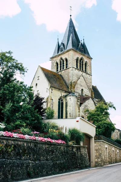 Villedommange Francia Luglio 2018 Veduta Della Chiesa Gotica Del Villaggio — Foto Stock