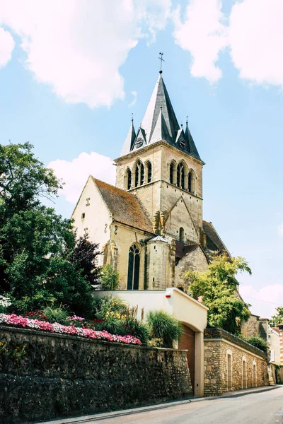 Villedommange France Juli 2018 Ansicht Der Gotischen Kirche Des Dorfes — Stockfoto