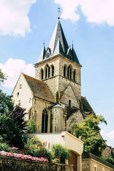 Villedommange Franța Iulie 2018 Vedere Bisericii Gotice Din Satul Villedommange — Fotografie, imagine de stoc