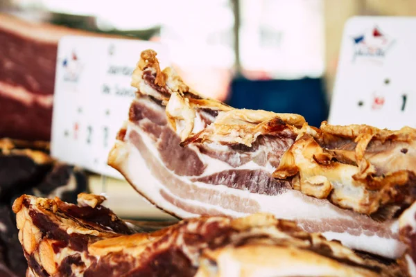 Reims Francia Julio 2018 Vista Delicatessen Vendida Mercado Reims Por — Foto de Stock