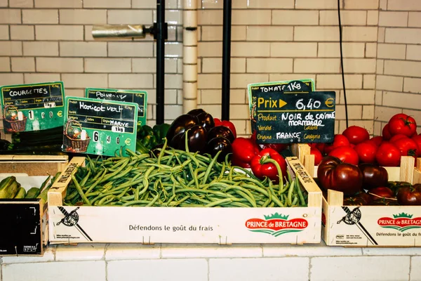 Reims France July 2018 View Vegetables Fruits Sold Reims Market — Stock Photo, Image