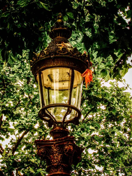 Paris France June 2016 Closeup Public Lighting Streets Paris Morning — Stock Photo, Image