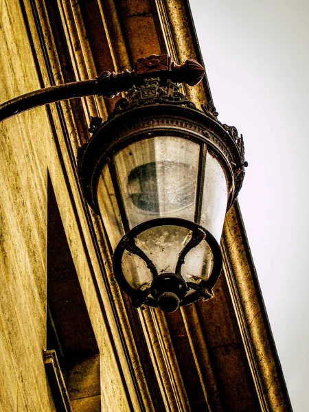 Paris France Juin 2016 Gros Plan Sur Éclairage Public Dans — Photo