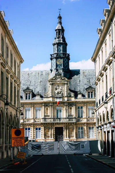 Reims France August 2018 View Town Hall Reims Blue Sky — Stock Photo, Image
