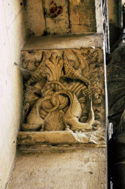 Reims Fransa 13 Ağustos 2018 öğleden sonra Notre Dame Katedrali'nin Reims cephe dış görünümünü