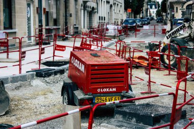Reims Fransa 13 Ağustos 2018 yeni bir Reims öğleden sonra binanın bir şantiye görünümü