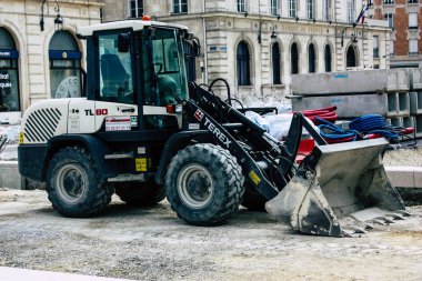 Reims Fransa 13 Ağustos 2018 yeni bir Reims öğleden sonra binanın bir şantiye görünümü