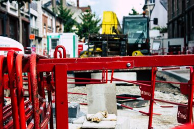 Reims Fransa 13 Ağustos 2018 yeni bir Reims öğleden sonra binanın bir şantiye görünümü