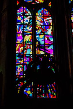 Reims Fransa 13 Ağustos 2018 öğleden sonra Notre Dame Katedrali Reims içinde mimarisinin görünümü