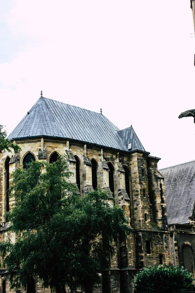 Reims Fransa Ağustos 2018 Öğleden Sonra Notre Dame Katedrali Nin — Stok fotoğraf