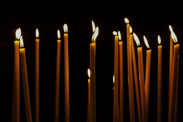 Reims France August 2018 View Candles Notre Dame Cathedral Reims — Stock Photo, Image