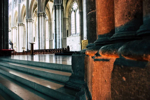 Reims France August 2018 View Architecture Notre Dame Cathedral Reims — Stock Photo, Image