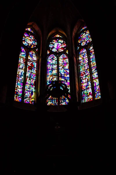 Reims Francia Agosto 2018 Vista Arquitectura Dentro Catedral Notre Dame —  Fotos de Stock