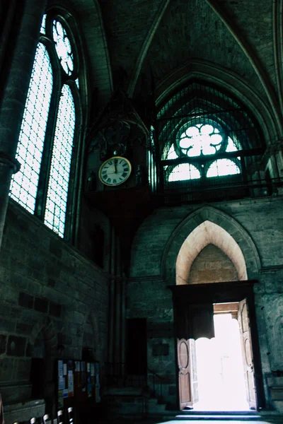 Reims Francia Agosto 2018 Vista Arquitectura Dentro Catedral Notre Dame — Foto de Stock