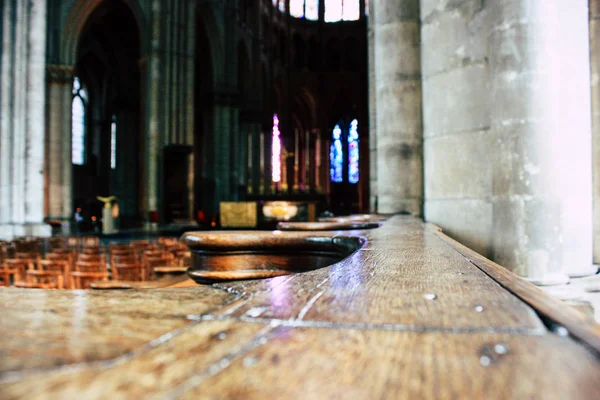 Reims France August 2018 View Architecture Notre Dame Cathedral Reims — Stock Photo, Image