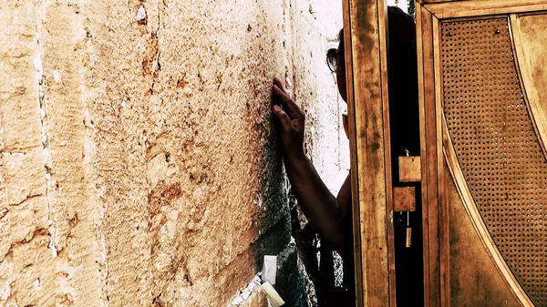 Kudüs Israil Haziran 2018 Sabah Kudüs Eski Kentinde Batı Duvarı — Stok fotoğraf
