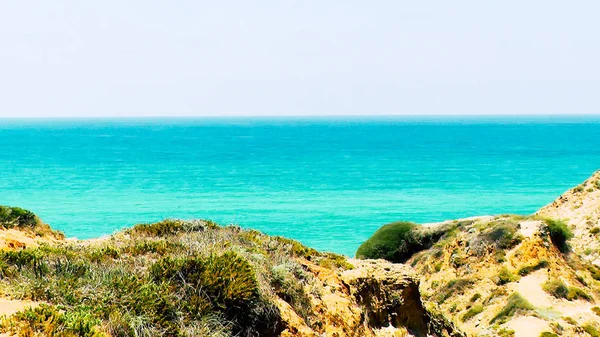 Вид Дикий Пляж Израиле — стоковое фото