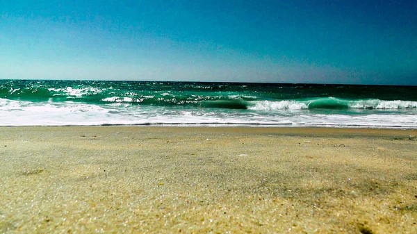 Srail Vahşi Bir Plaj Görünümünü — Stok fotoğraf