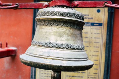 Katmandu Nepal 21 Ağustos 2018 Thamel Street Kathmandu Nepal Dili görünümü tapınakta sabah