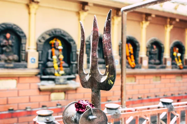ネパール カトマンズ 2018 カトマンズのタメル ストリート ビューのネパール寺 — ストック写真