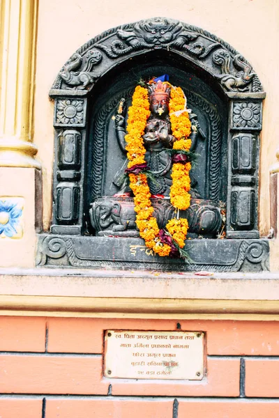 Kathmandu Nepal Augustus 2018 Weergave Van Nepalees Tempel Thamel Kathmandu — Stockfoto