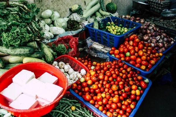 카트만두 2018 아침에 카트만두에서 거리에 시장에 채소의 — 스톡 사진