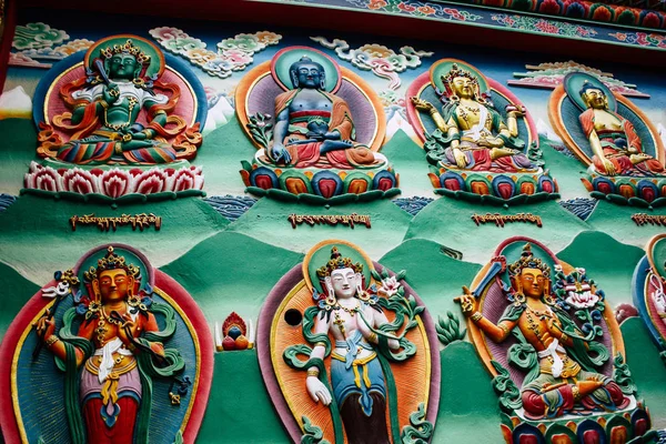 Kathmandu Nepal August 2018 Blick Auf Das Buddha Gesicht Affentempel — Stockfoto