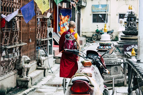 Kathmandu Nepal August 2018 Ansicht Des Shree Gha Stupa Tempels — Stockfoto