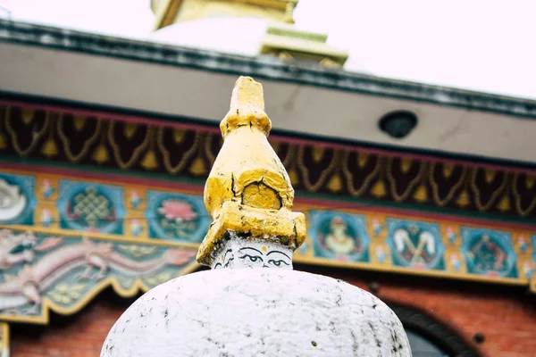 Kathmandu Nepal Augusti 2018 Visa Shree Gha Stupa Templet Ligger — Stockfoto