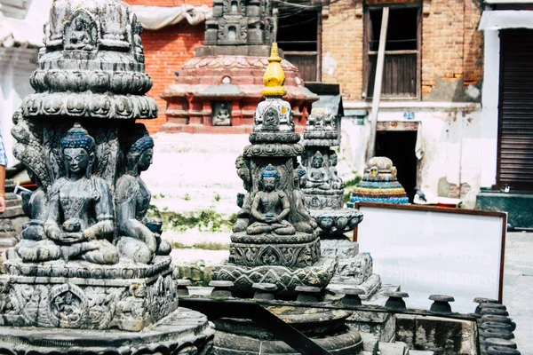 Katmandu Nepal Ağustos 2018 Shree Gha Stupa Tapınağın Görünümünü Bulunan — Stok fotoğraf