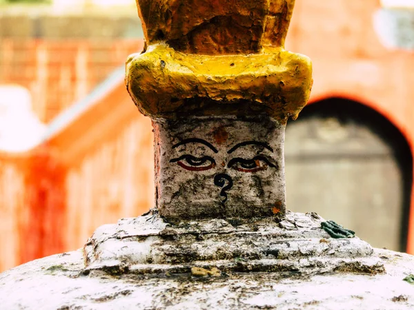 Kathmandu Nepal Agosto 2018 Vista Templo Shree Gha Stupa Localizado — Fotografia de Stock