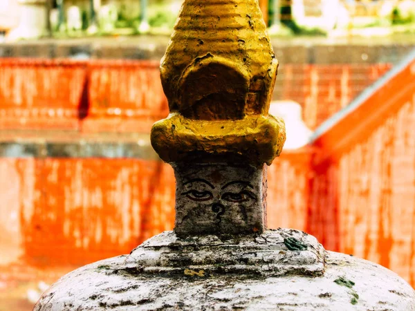 Kathmandu Nepal Agosto 2018 Vista Templo Shree Gha Stupa Localizado — Fotografia de Stock