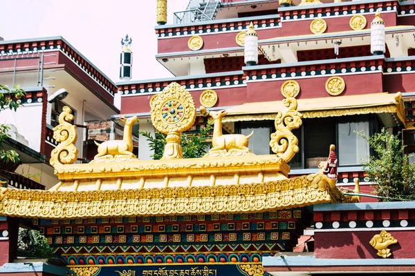 Kathmandu Nepal Agosto 2018 Vista Templo Shree Gha Stupa Localizado — Fotografia de Stock