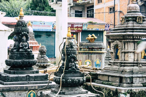 Kathmandu Nepál Srpna 2018 Pohled Shree Gha Stúpa Chrámu Nachází — Stock fotografie