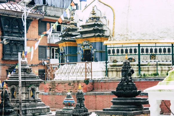 Kathmandu Nepál Srpna 2018 Pohled Shree Gha Stúpa Chrámu Nachází — Stock fotografie
