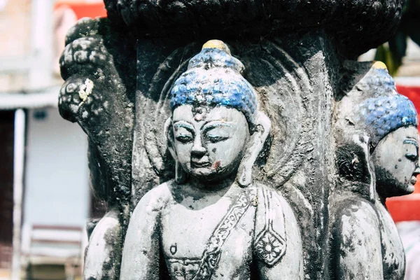 Kathmandu Nepal Agosto 2018 Vista Templo Shree Gha Stupa Localizado — Fotografia de Stock