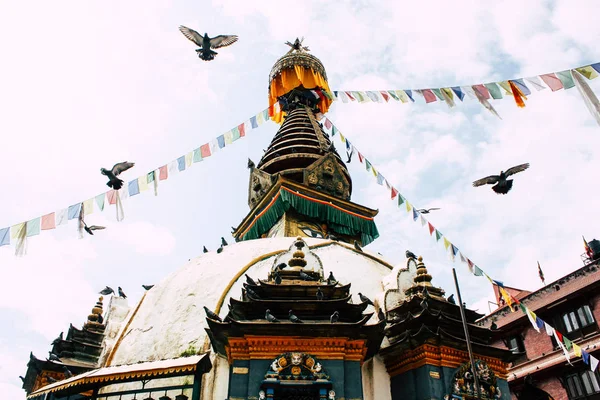 Kathmandu Nepal Agosto 2018 Veduta Del Tempio Shree Gha Stupa — Foto Stock