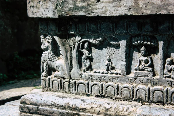 Katmandou Népal Août 2018 Vue Temple Situé Bas Temple Des — Photo