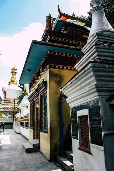 Katmandú Nepal Agosto 2018 Vista Del Templo Ubicado Parte Inferior — Foto de Stock