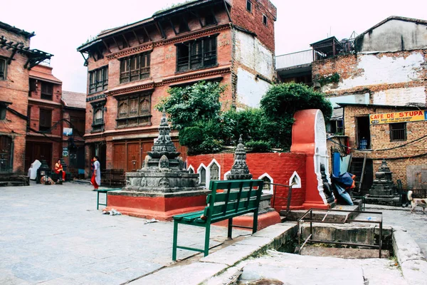 Kathmandu Nepal August 2018 View Temple Located Top Monkey Temple — Stock Photo, Image