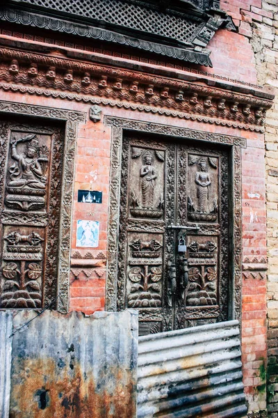 Katmandú Nepal Agosto 2018 Vista Del Templo Ubicado Parte Superior — Foto de Stock