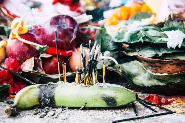 Kathmandu Nepal Agosto 2018 Primo Piano Vari Oggetti Una Cerimonia — Foto Stock