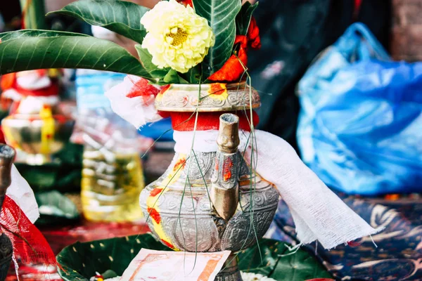 카트만두 2018 아침에 파슈파티나트 의식에 개체의 — 스톡 사진